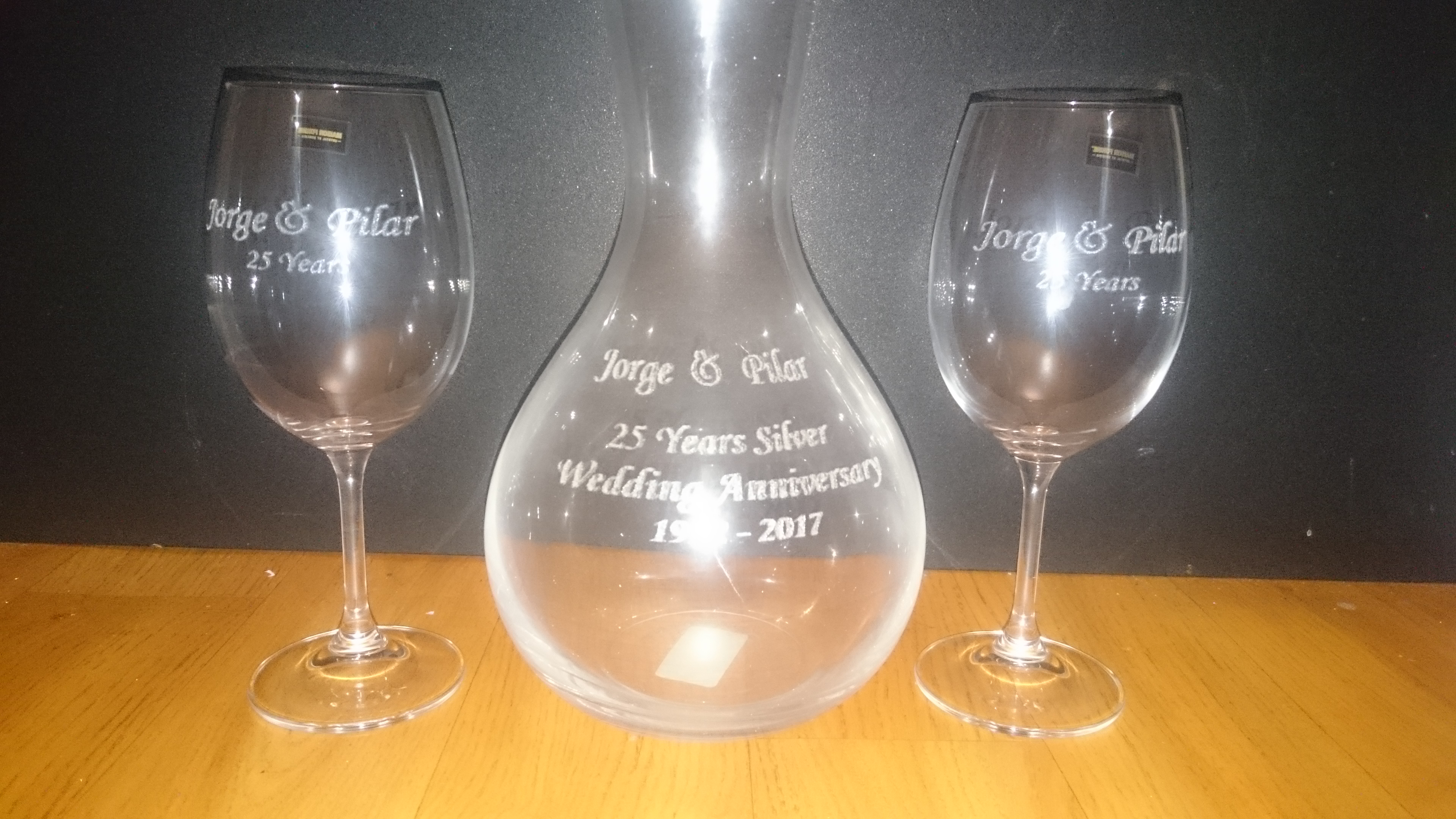 Wine Glass & Decanter Combo Set