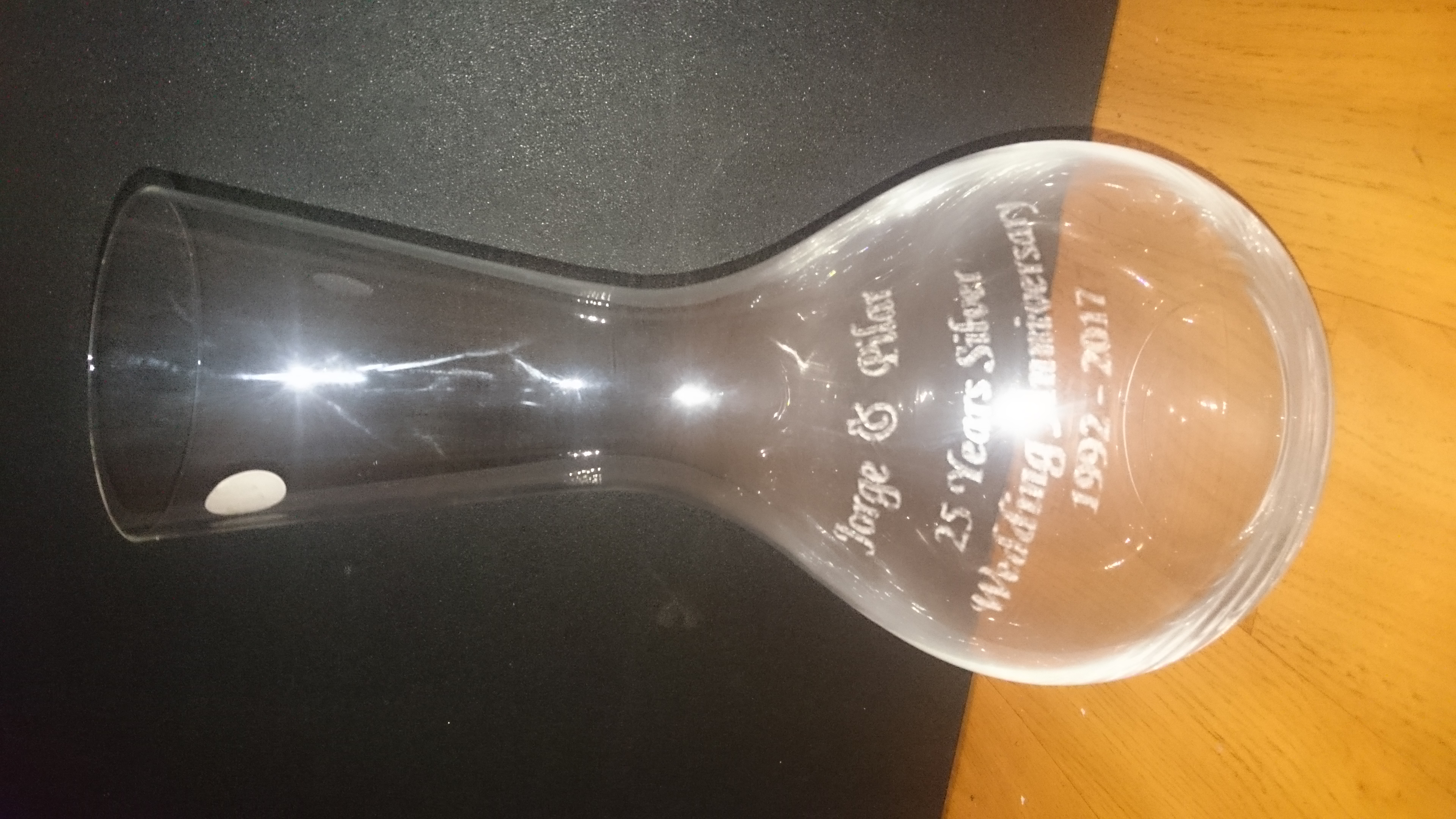 Engraved Decanter
