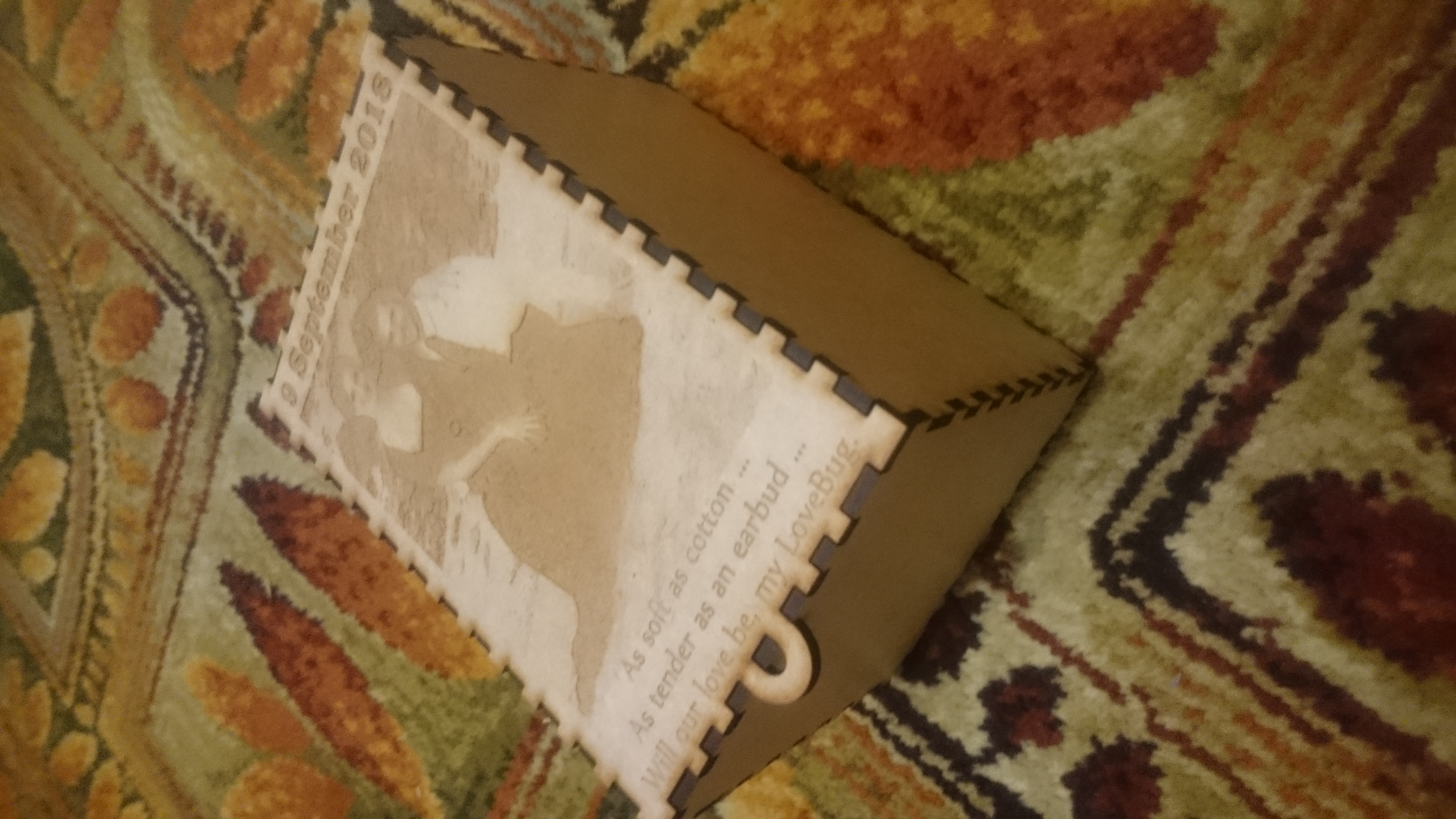 Photo Engraved Anniversary Box
