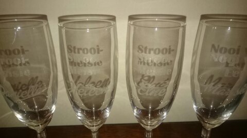 Bridesmaid - Engraved Champagne Glasses - Image 5