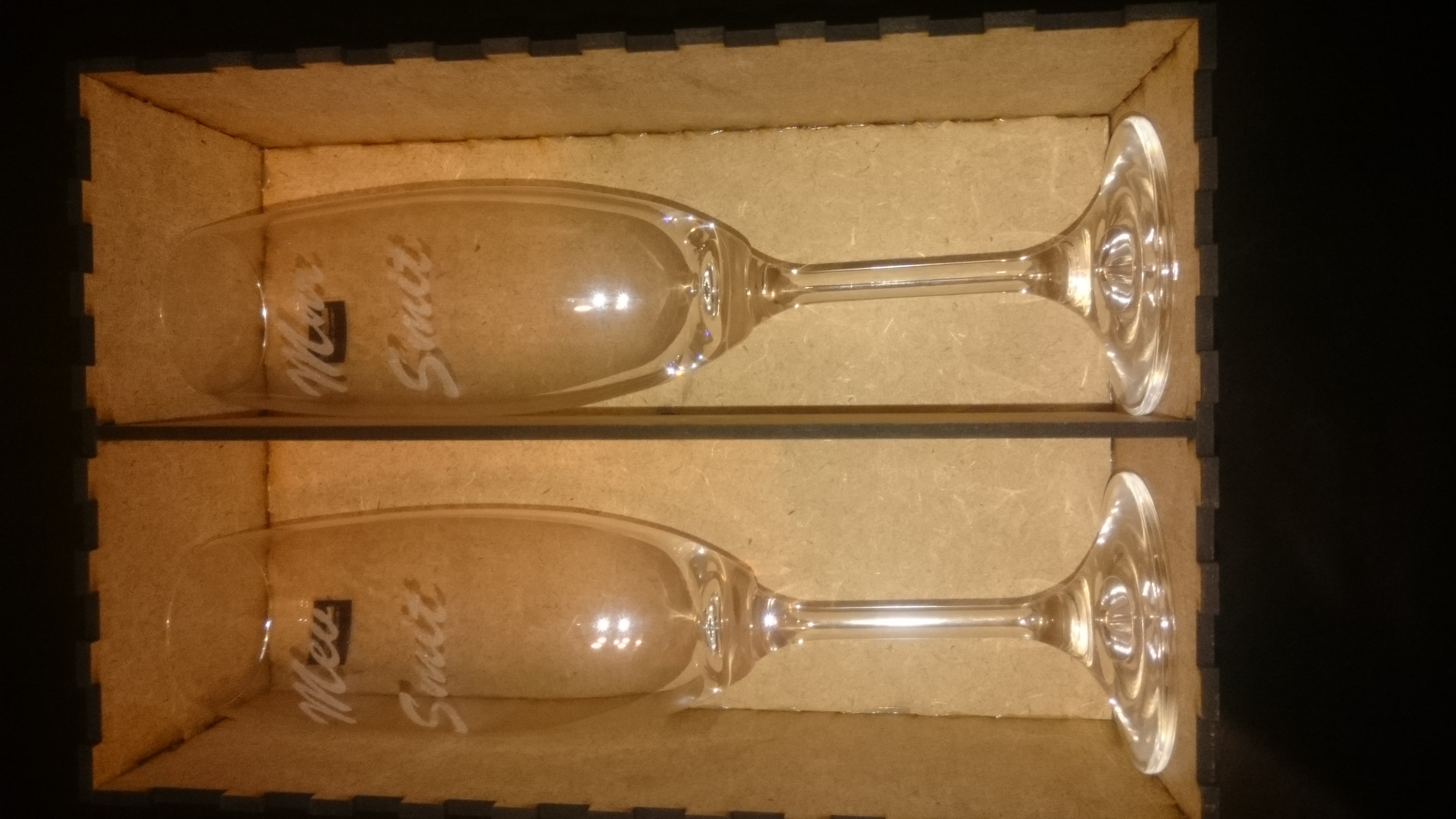Bridesmaid - Engraved Champagne Glasses - Image 6