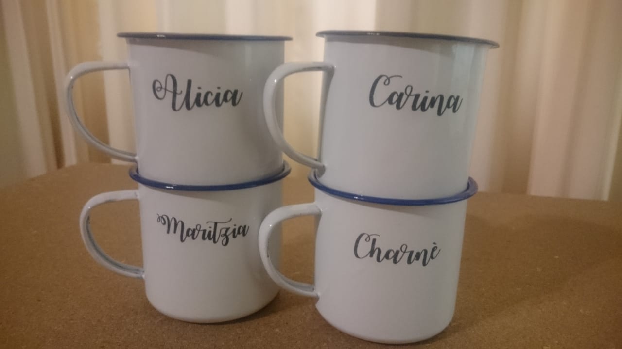 Bridesmaid - Engraved Tin Mugs - Image 3