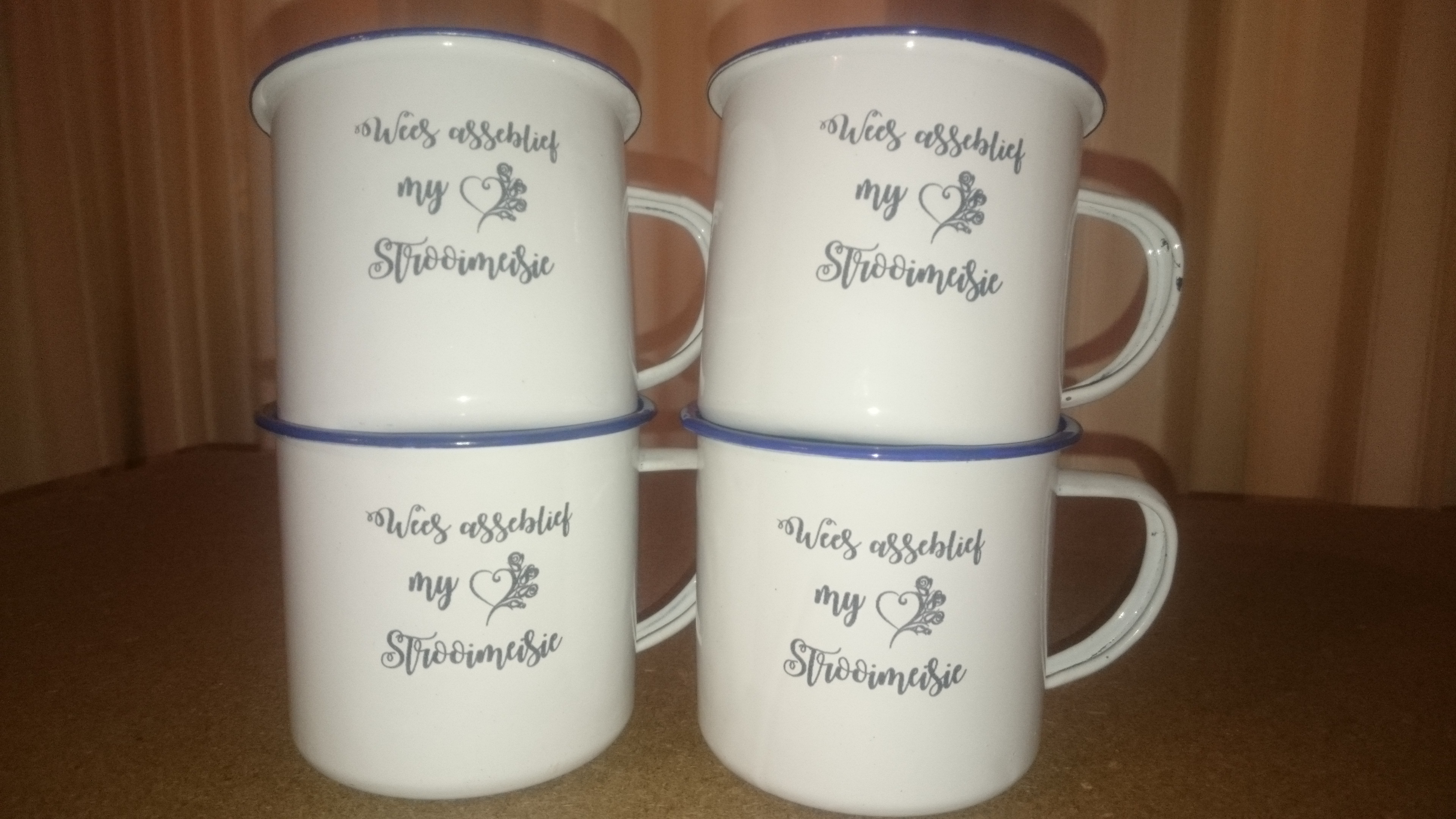 Bridesmaid - Engraved Tin Mugs - Image 4