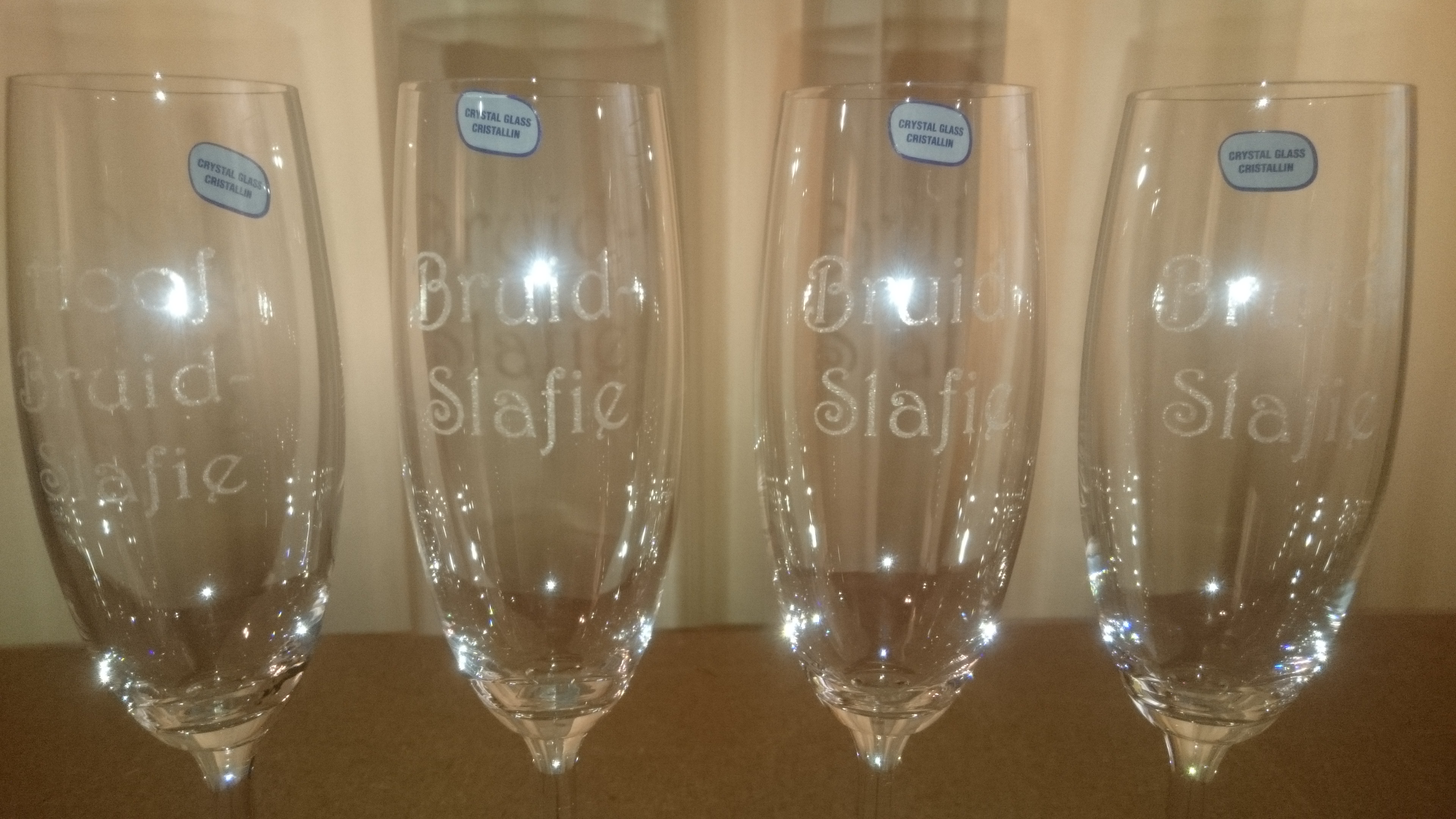 Bridesmaid - Engraved Champagne Glasses - Image 7