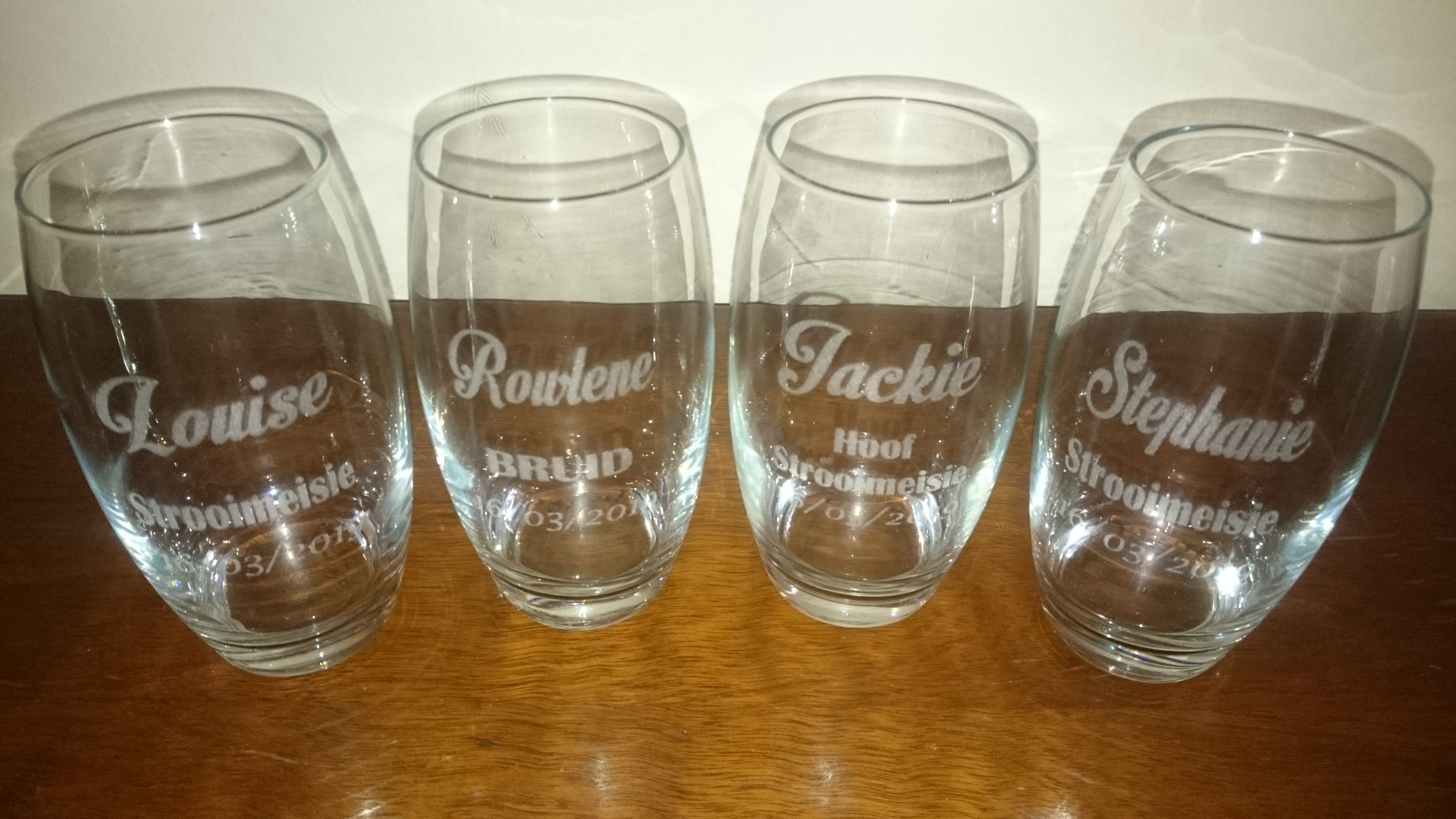 Bridesmaid - Engraved Champagne Glasses - Image 10