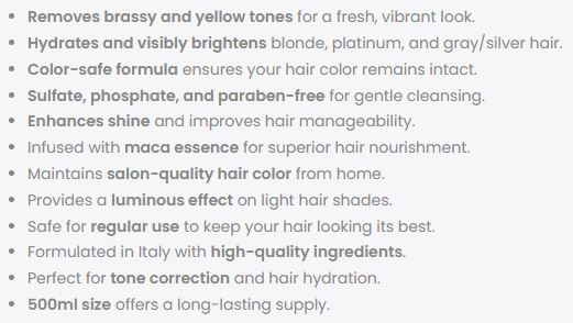 Maca Purple Shampoo 500ml - Image 6